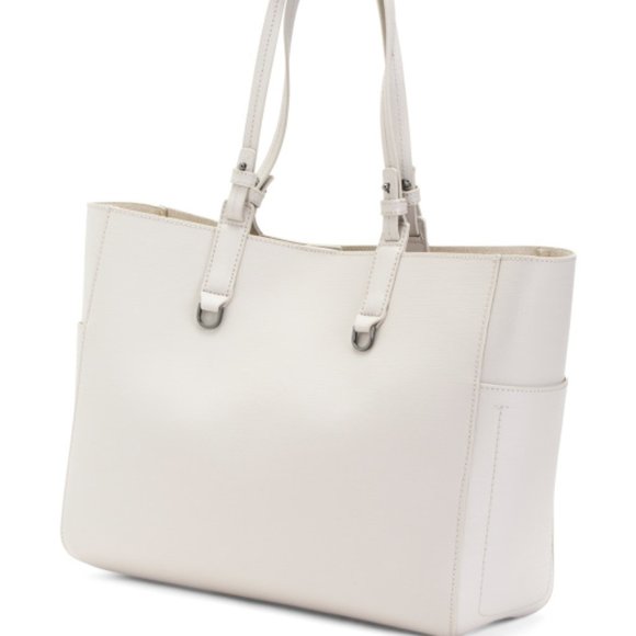 Botkier Leather NY Park Slope Large Tote Dove w/ Pockets Brand New Woman's $298 - Picture 5 of 12